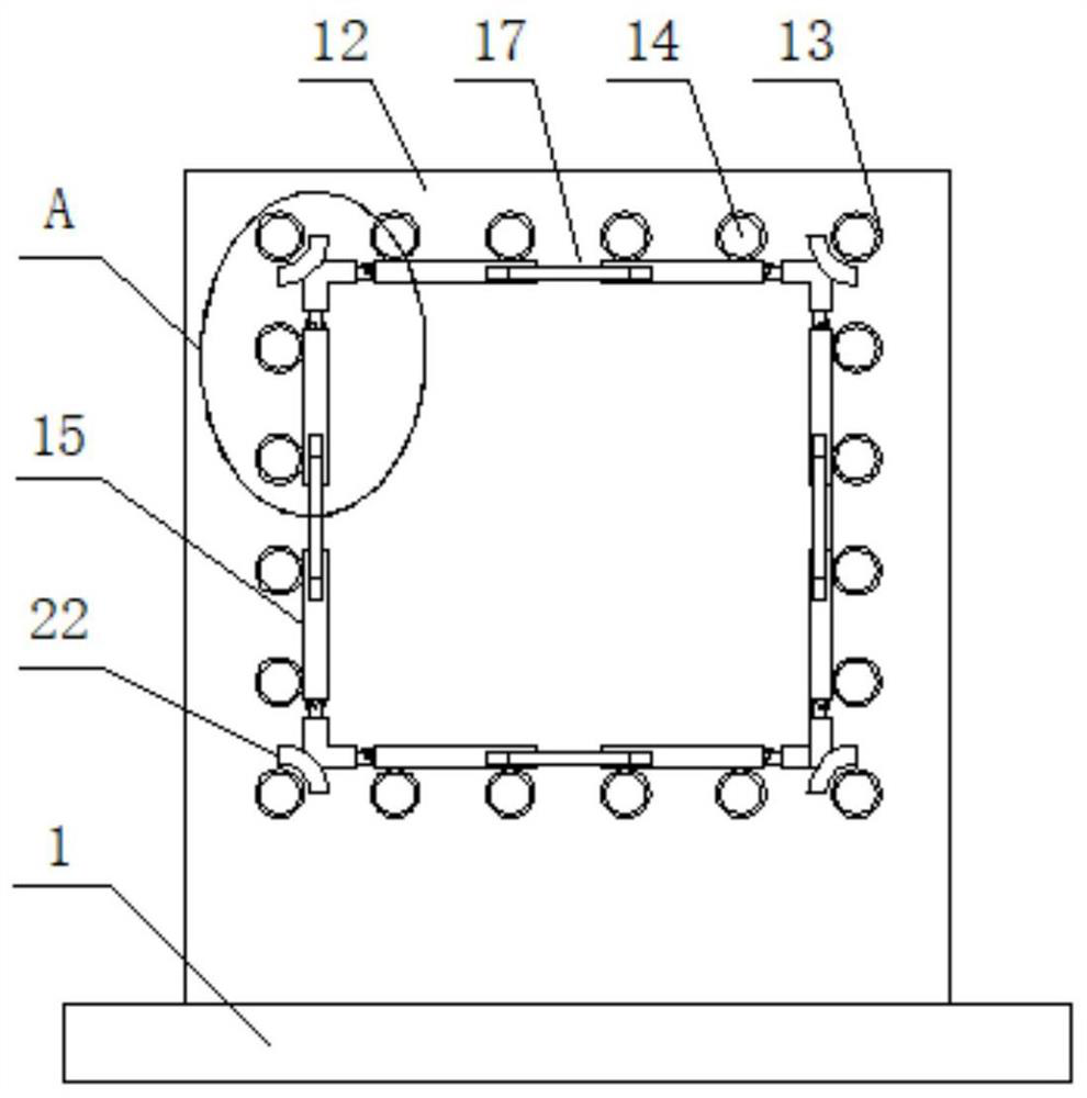 Cast-in-place frame column reinforcement cage prefabricated assembly type construction reinforcing device