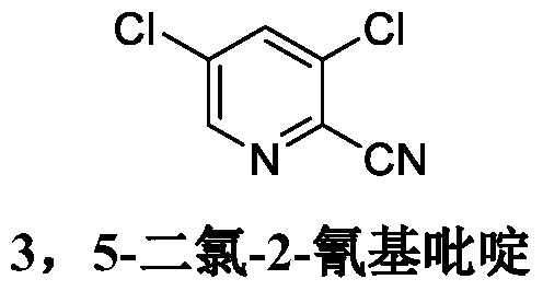Synthesis method of 3, 5-dichloro-2-cyanopyridine