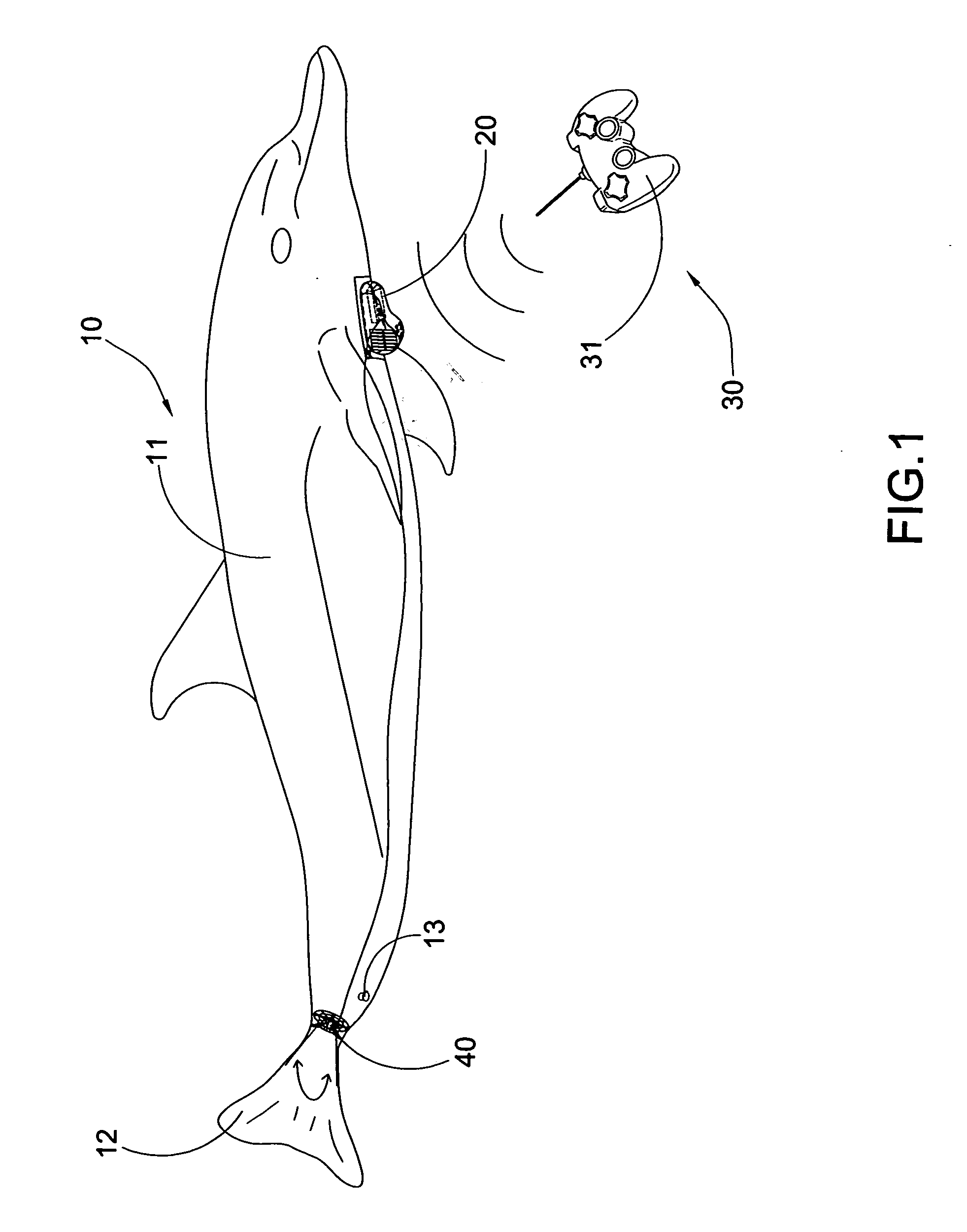 Air swimming toy with driving device