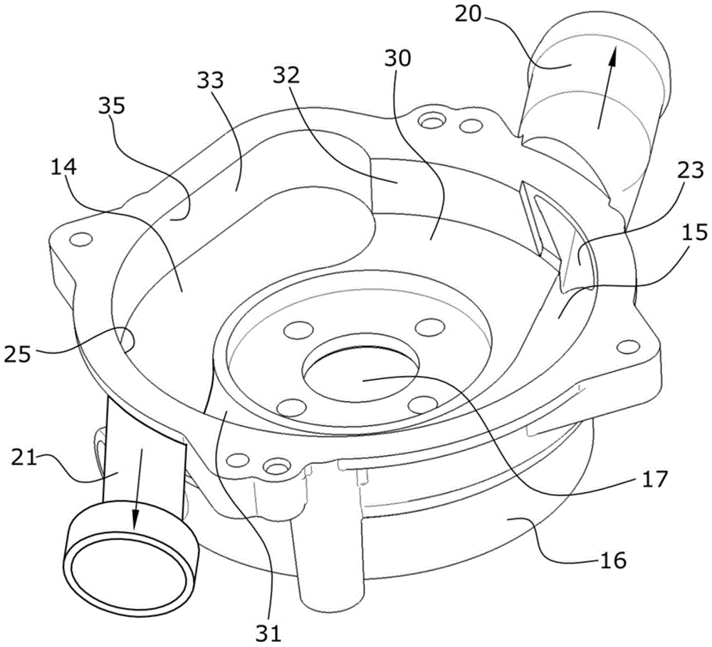 Blower with side channel with several delivery channels distributed around the circumference