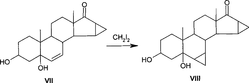 Method for synthesis of 6,7-methylene sterides