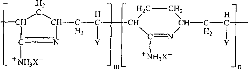 Ring amidino-polymer flocculant and preparation method thereof