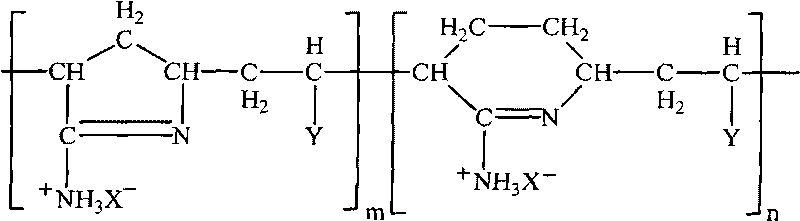 Ring amidino-polymer flocculant and preparation method thereof