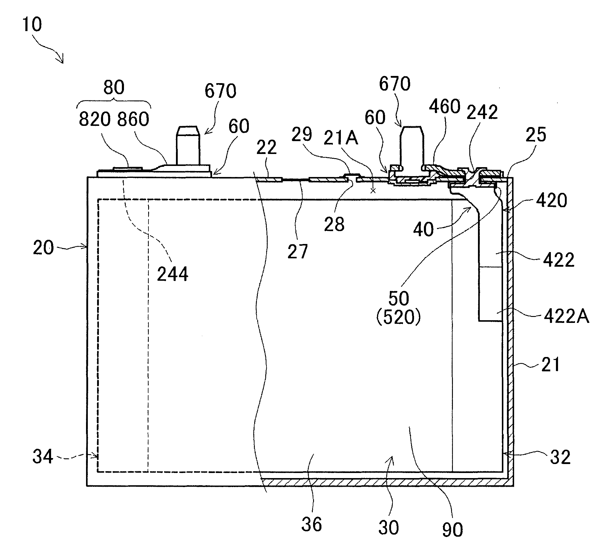 Manufacturing method for square battery and square battery