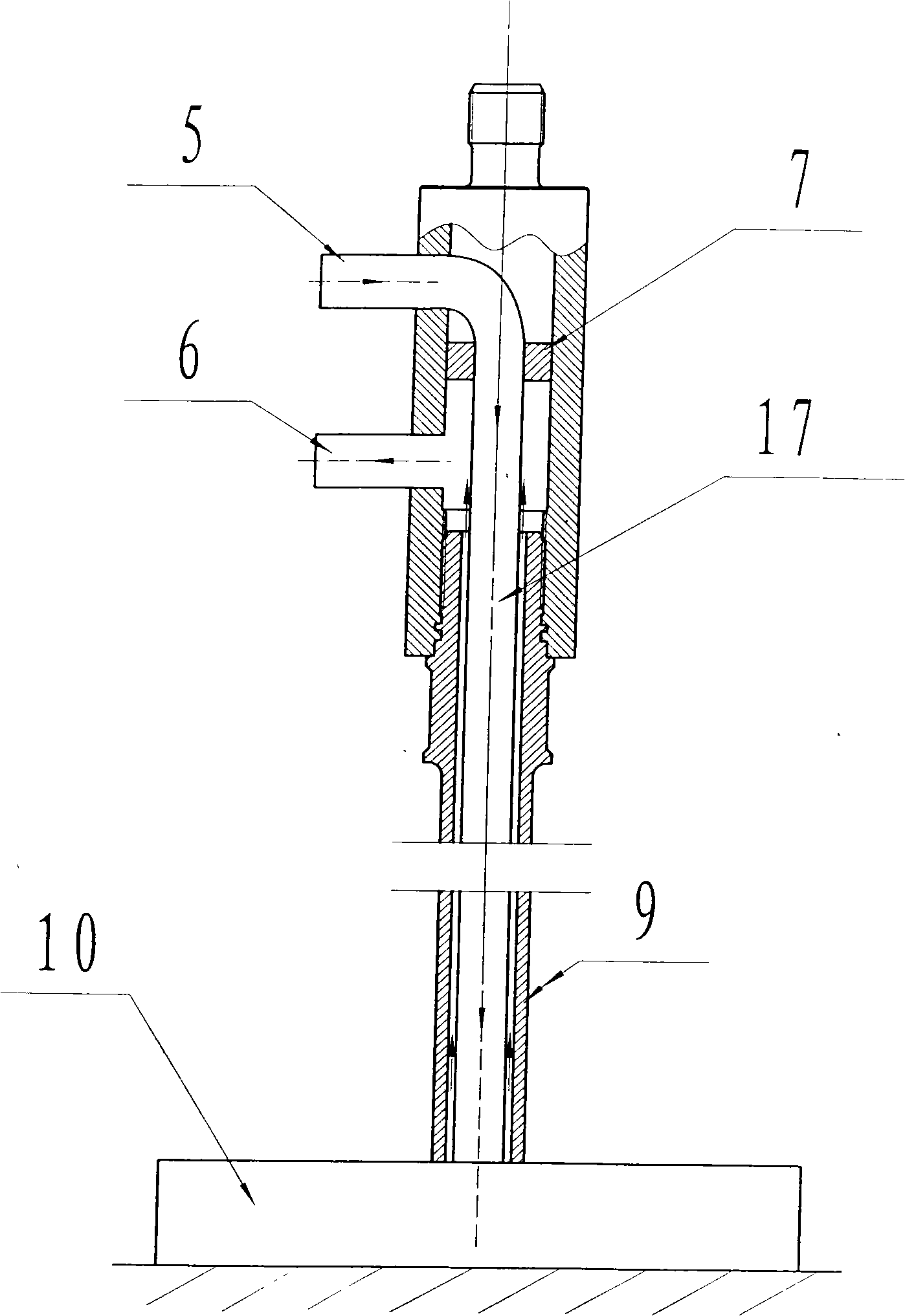 Thick oil well bore heating and viscosity reducing hot extraction method and apparatus