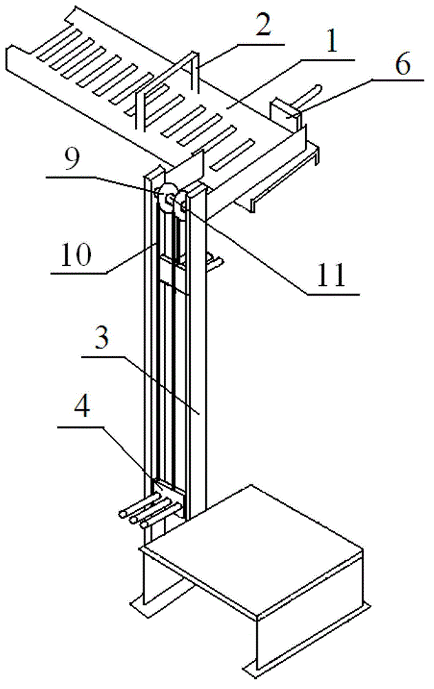 Stacking device and stacking method