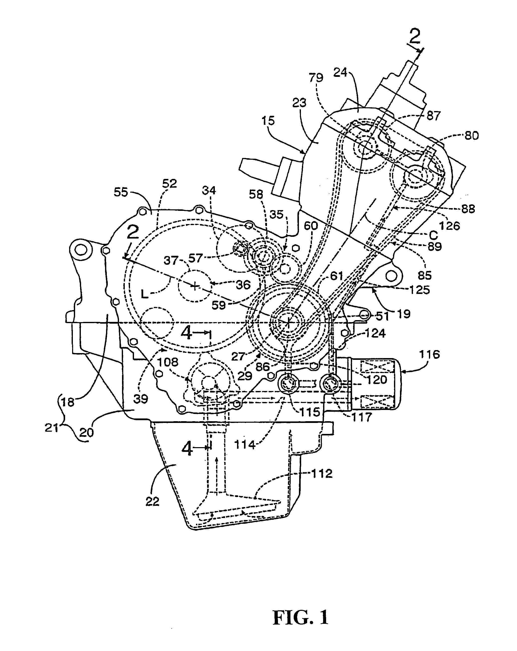 Water pump for cooling engine