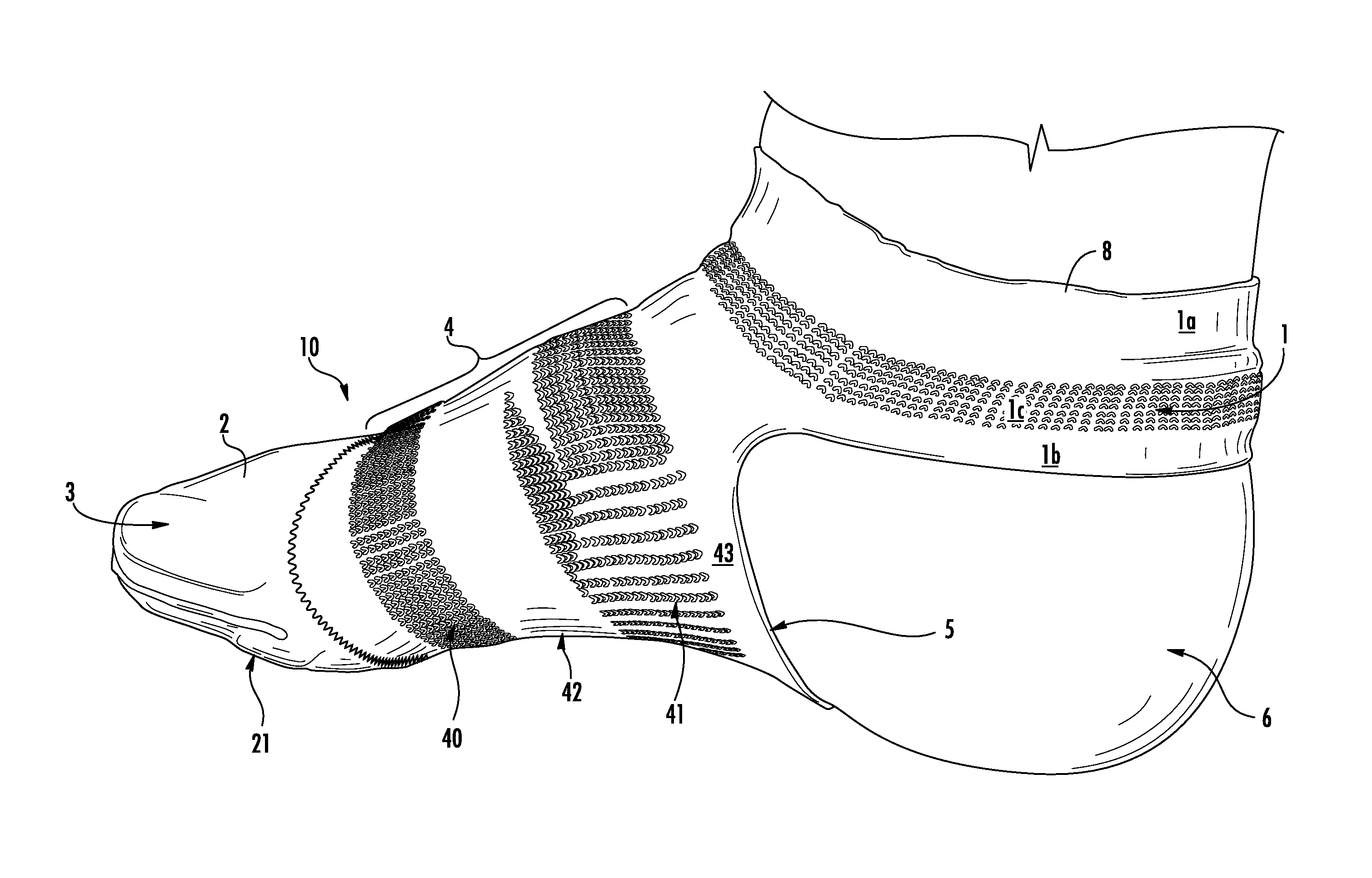 Wearable foot garment