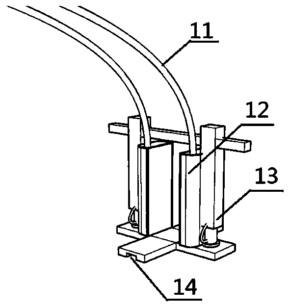 Intelligent positioning and line drawing device for vehicle loading wheel position in bridge static load test