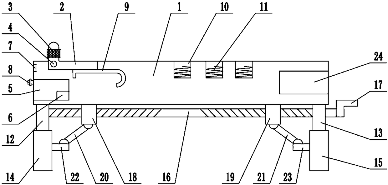 Household lifting tea table