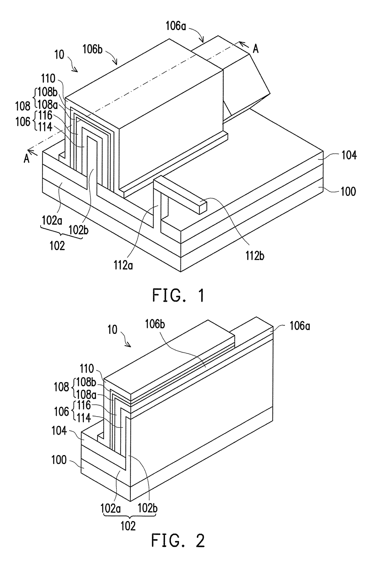 Field effect transistor structure with gate structure having a wall and floor portions
