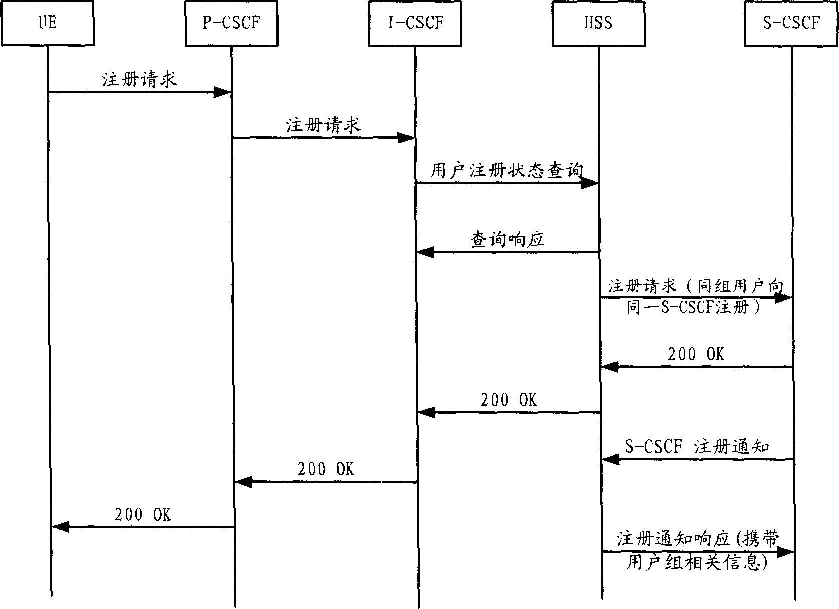 IP multimedia subsystem domain user access controlling method and its system