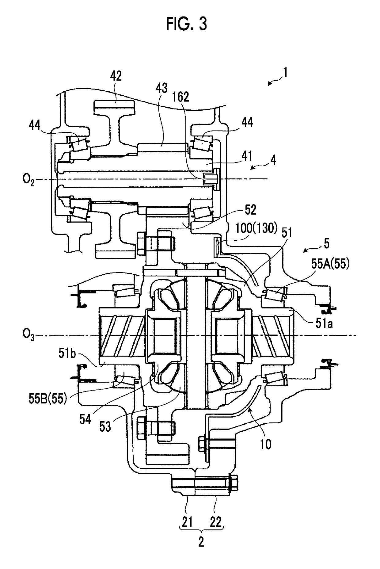 Oil passage structure for power transmission device