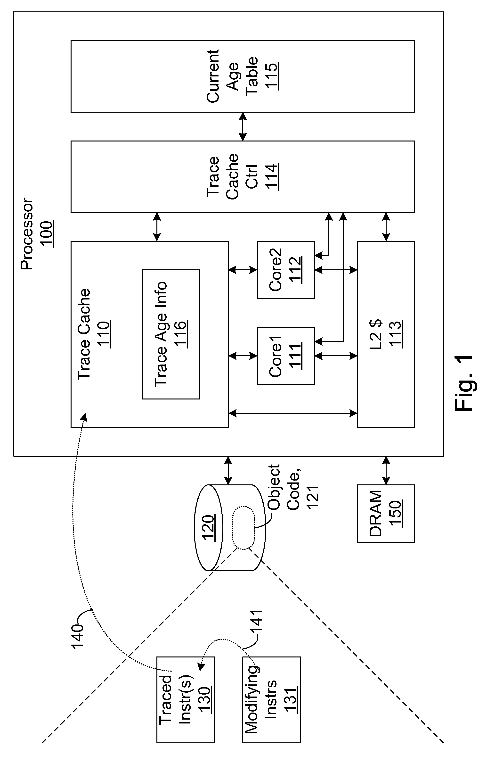 Efficient trace cache management during self-modifying code processing