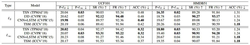 A kind of anti-attack method for video action recognition that is not sensitive to sampling