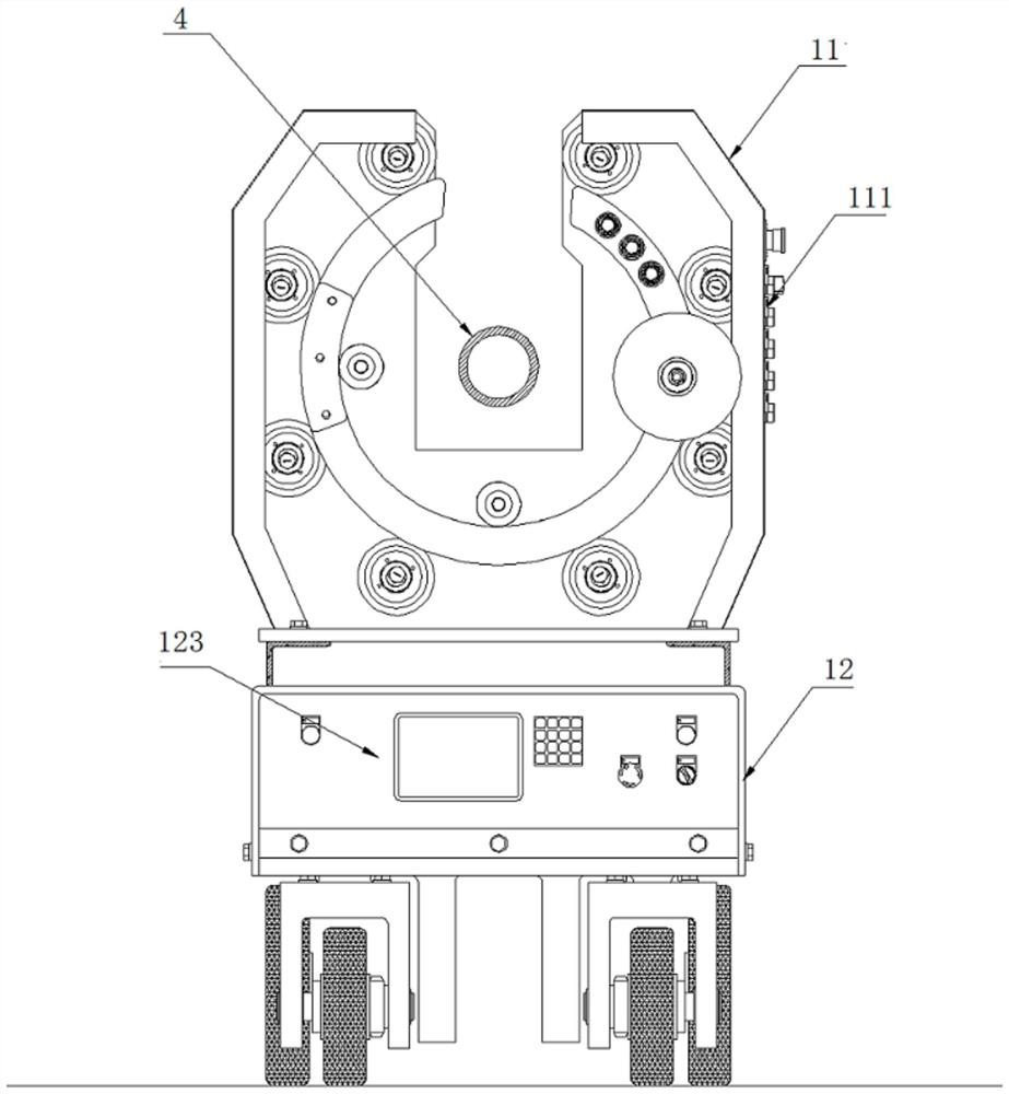 A pipe bus wrapping equipment