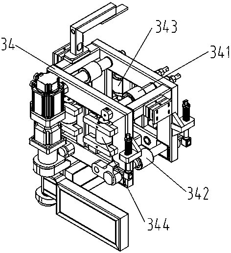 Package-stopping and package-distributing mechanism of vehicle-loading robot