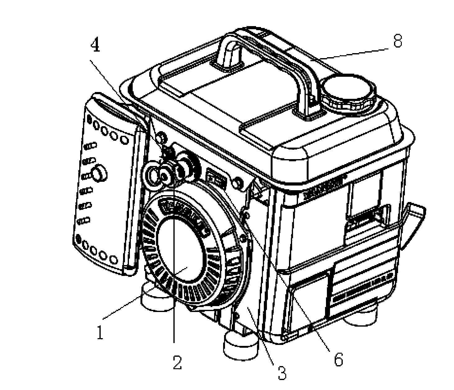 Portable generator set with cigarette lighter