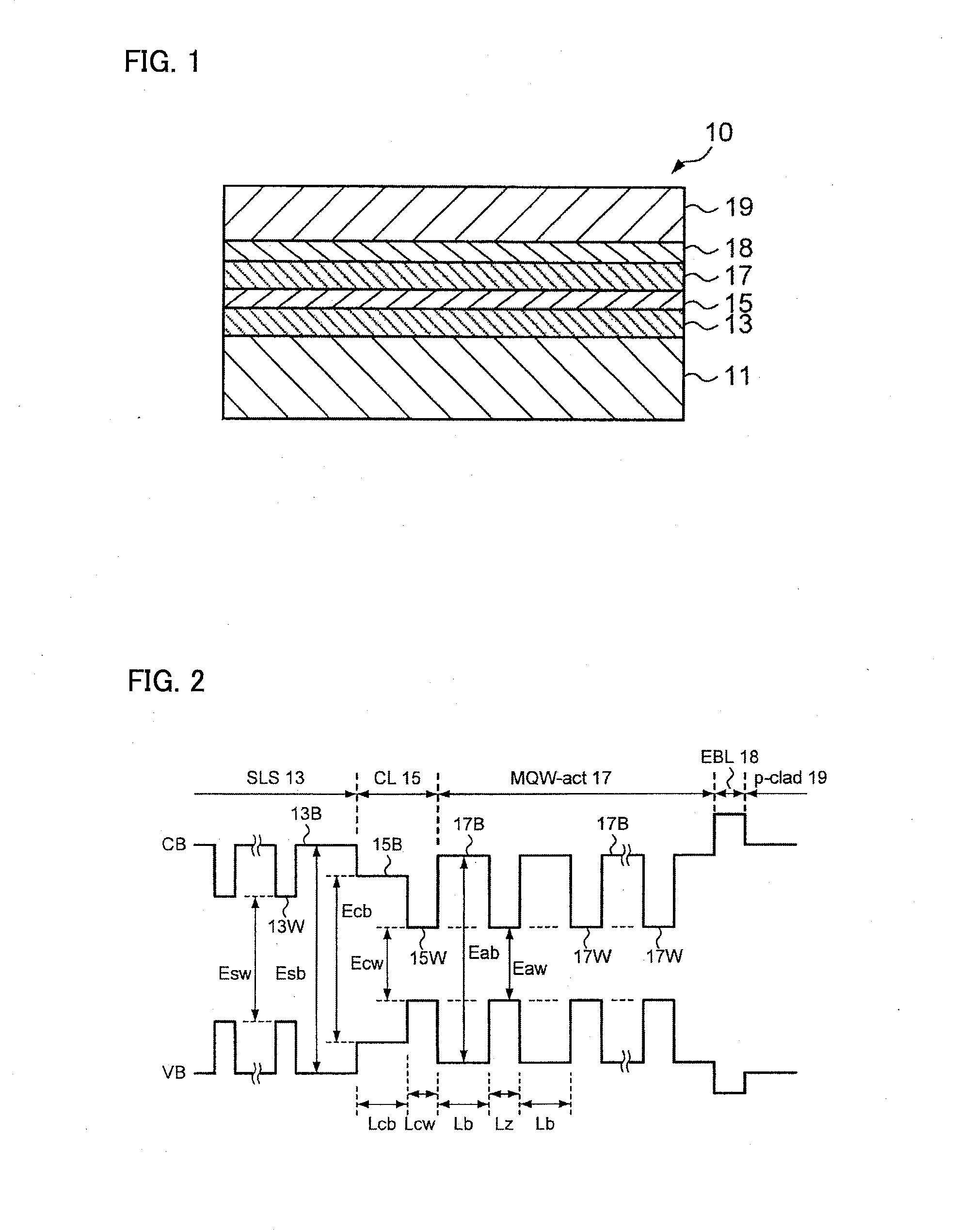 Multiple quantum well semiconductor light emitting element