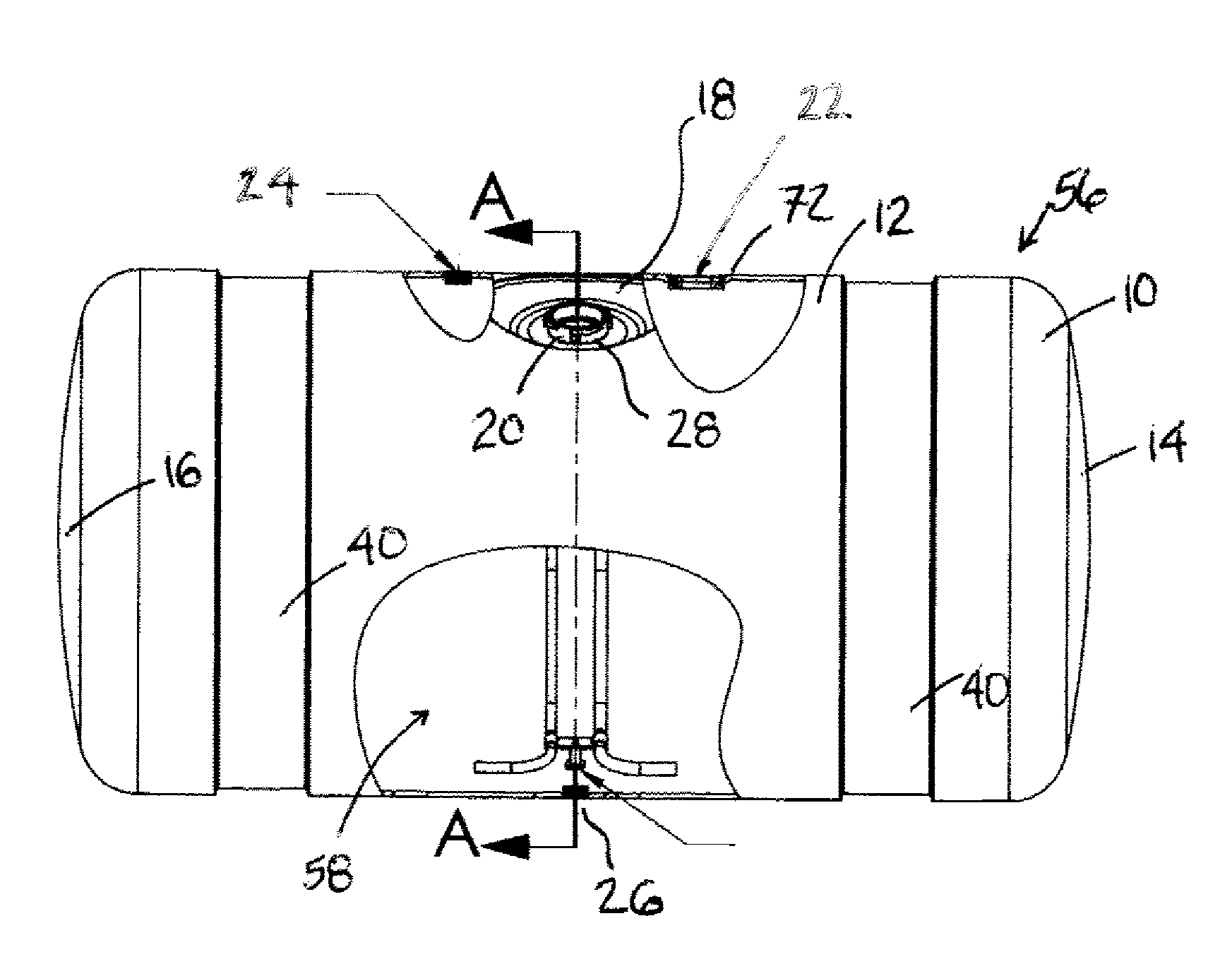 Molded fuel tank and method of manufacturing the same