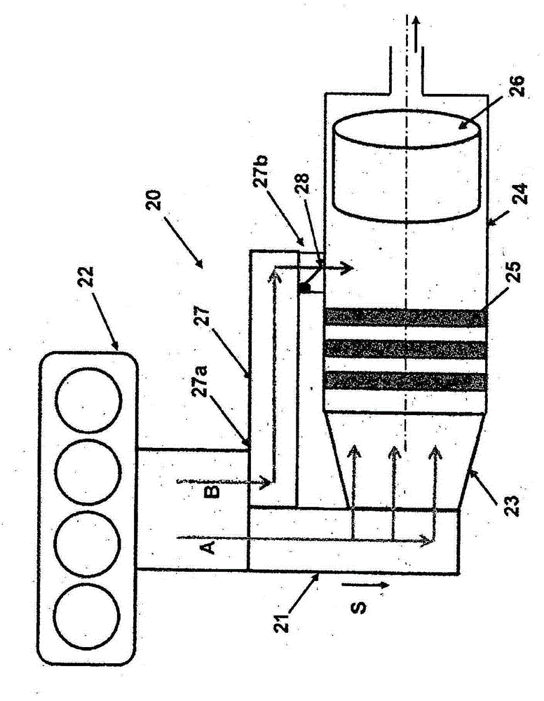Exhaust gas system with thermoelectric generator