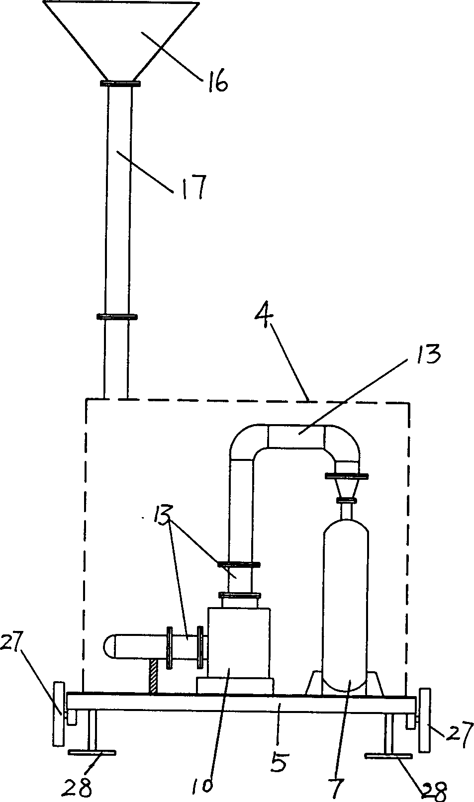 Garbage filling and burying gas test and torch device