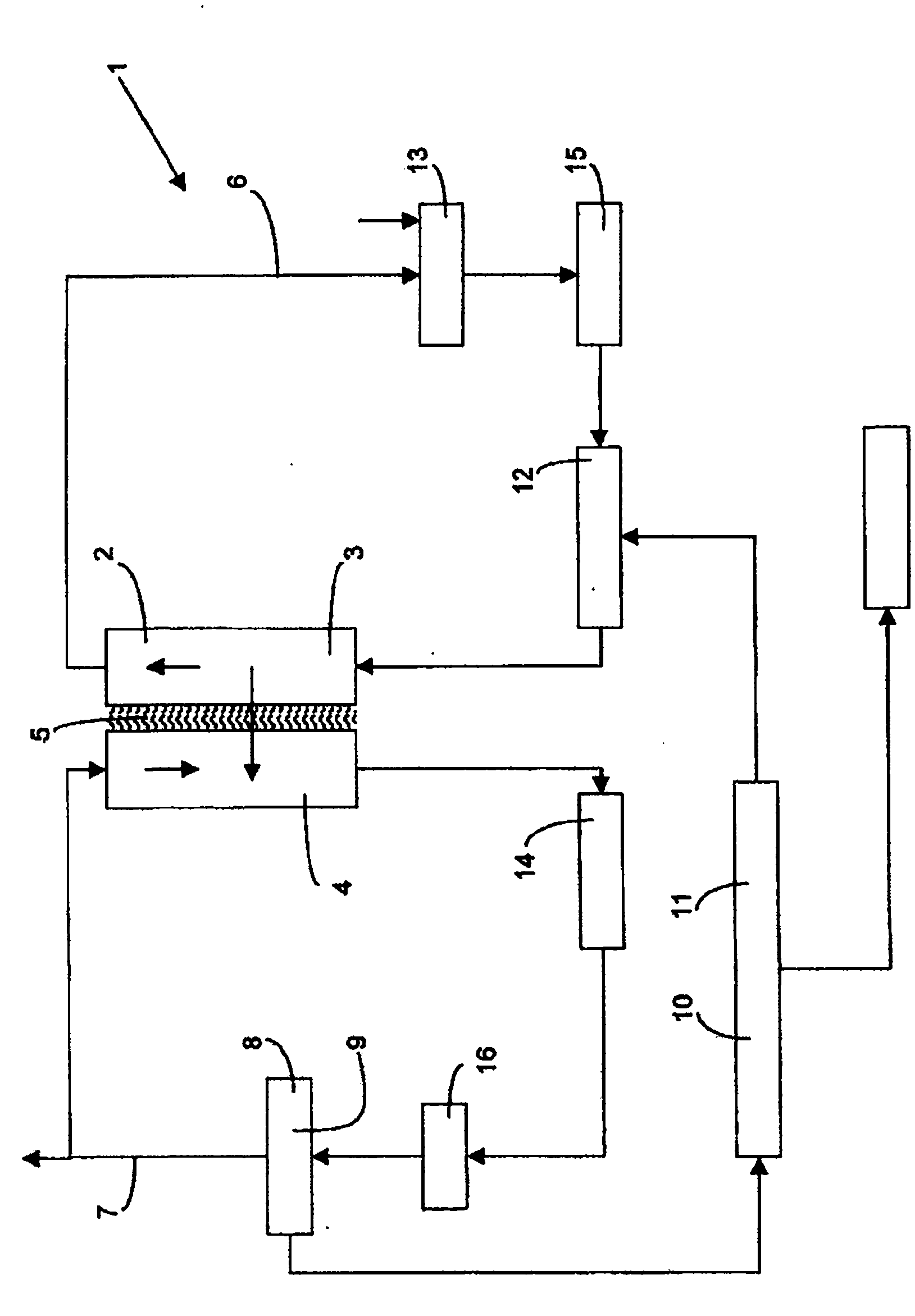 Apparatus and method for concentrating a fluid