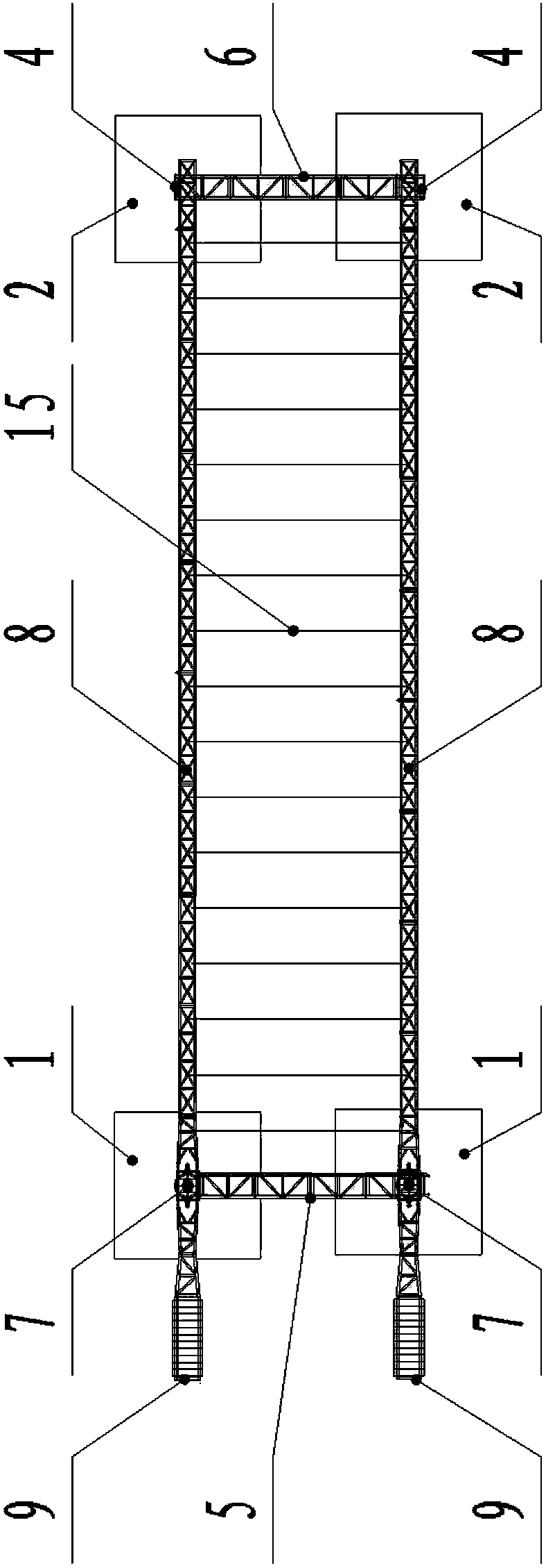 New construction method for non-stop high-speed rail