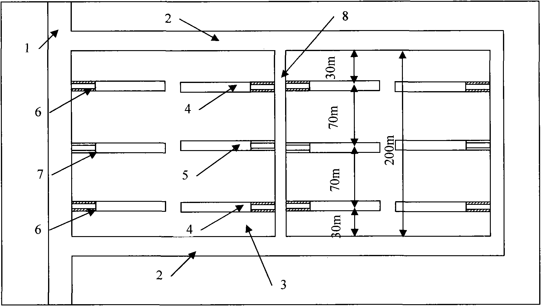 Method for extracting coal seam gas by underground heat injection
