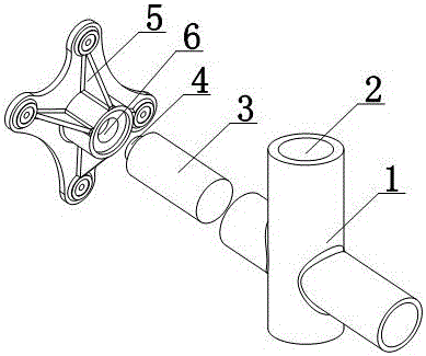 Opening and closing rotary type injection pipe