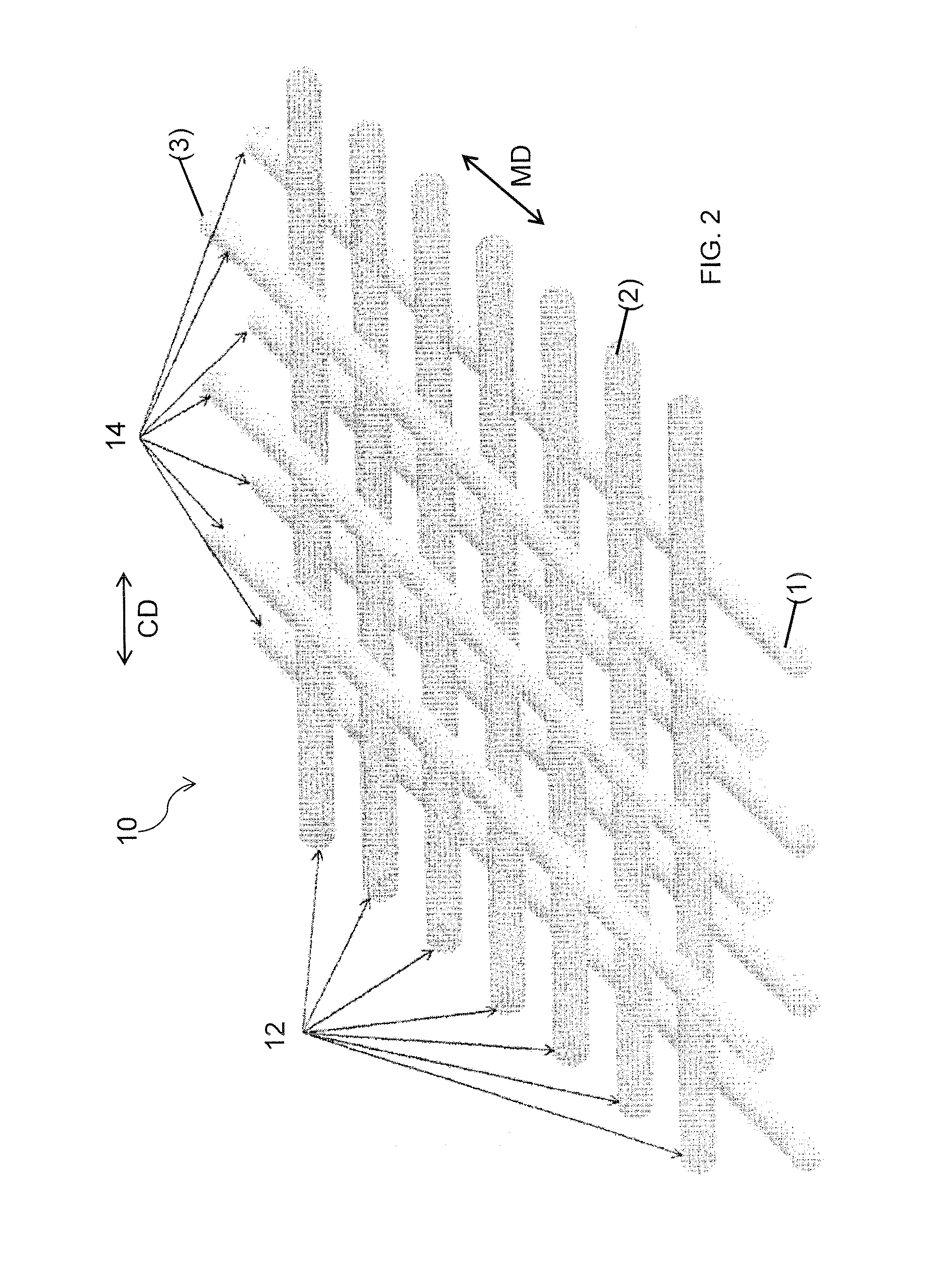 Pad Comprising an Extruded Mesh and Method of Making Thereof