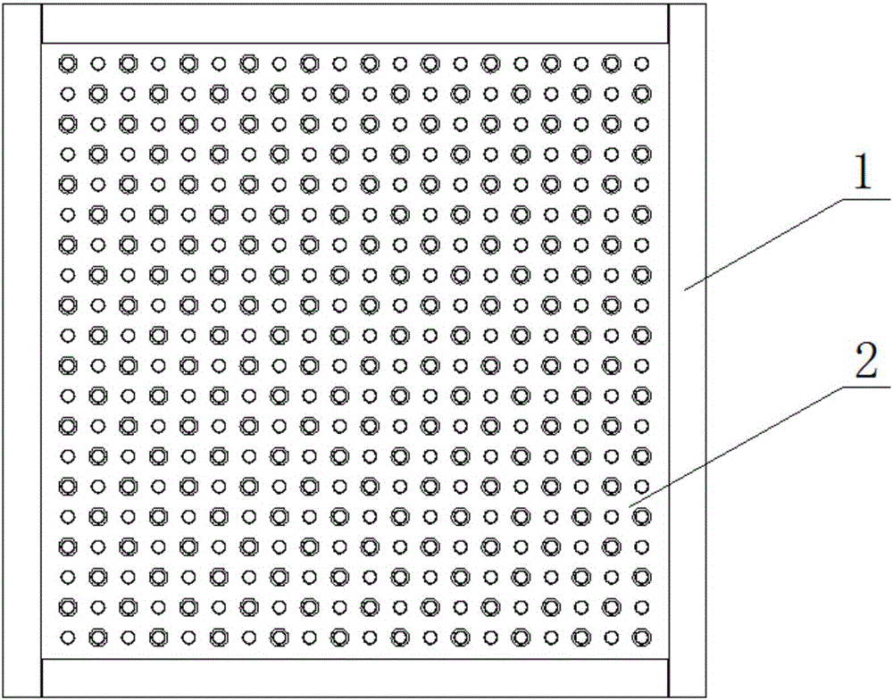 Flat plate type air filter with columnar dielectrophoresis electrodes