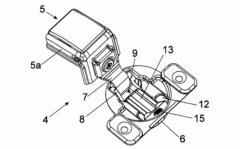 Damping device for furniture parts