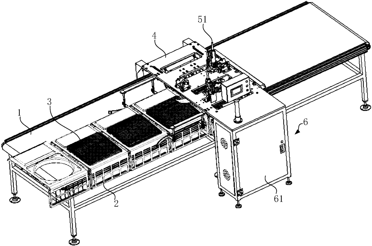 Automatic assembly device for air conditioner panel grating