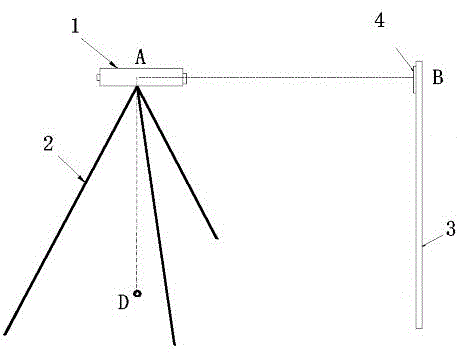 Method for measuring height of total station
