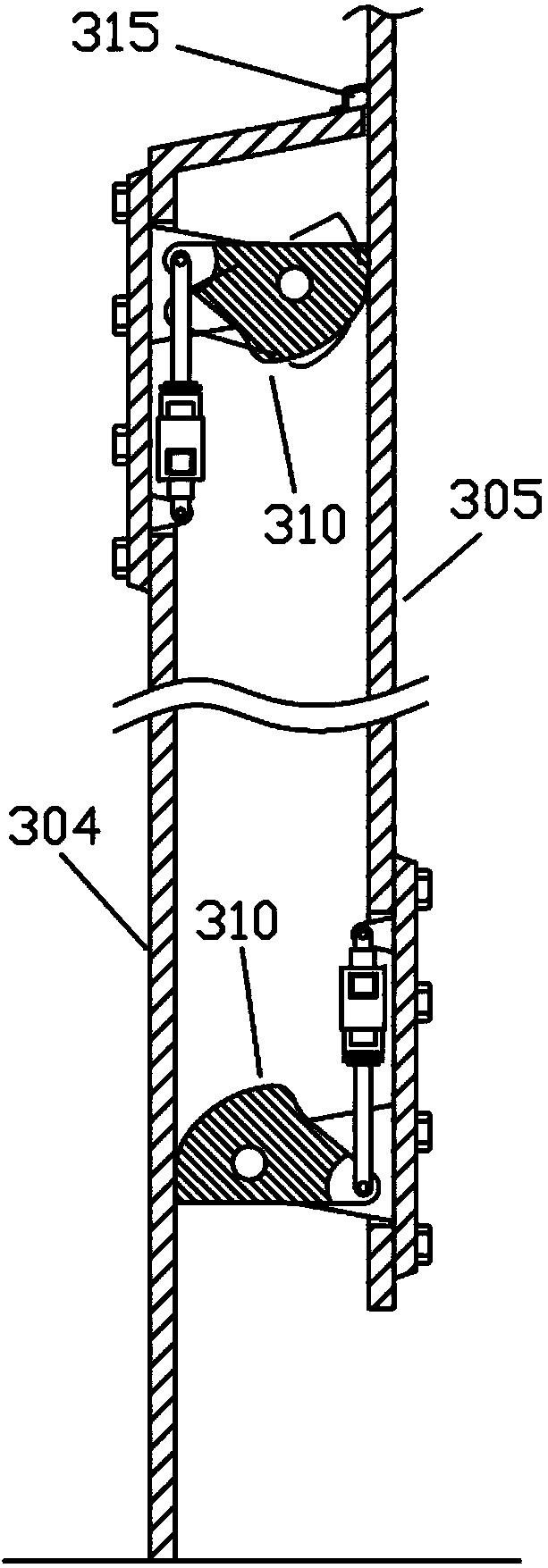Wind wheel height adjusting mechanism for vertical axis wind turbine and wind energy ship with wind wheel height adjusting mechanism