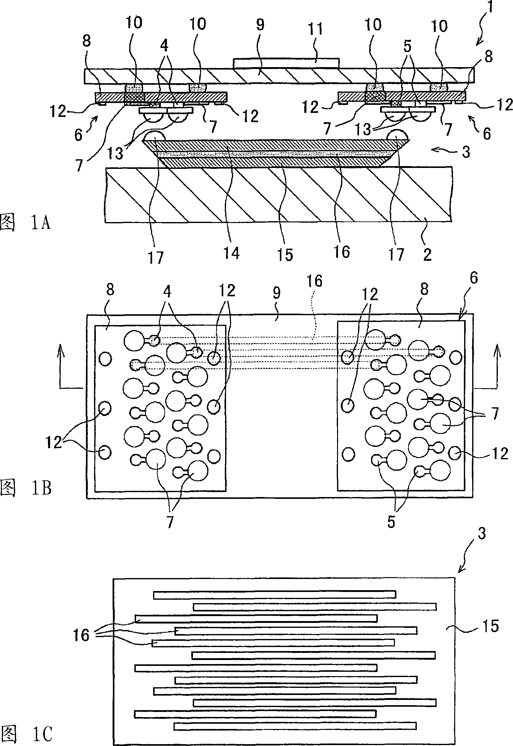 Photoelectric conversion element array, its integrated device, their packaging structure, and optical information processor