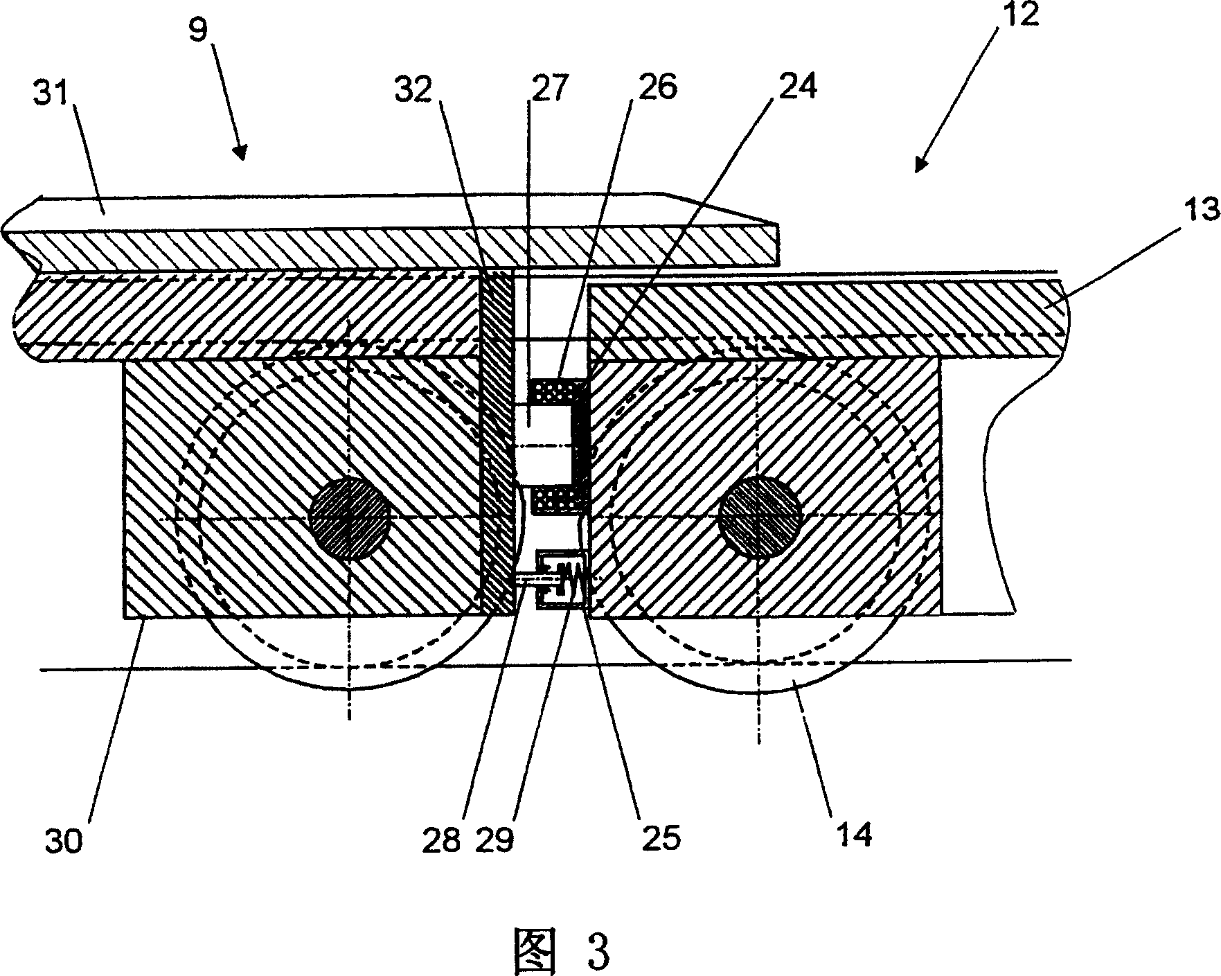 Transport installation for paper reels, method for its operation and vehicle