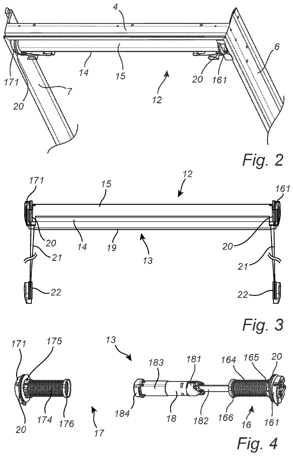 Screening arrangement with improved mounting bracket and end piece, window with such a mounting bracket and method of installing and uninstalling a screening arrangement in the window