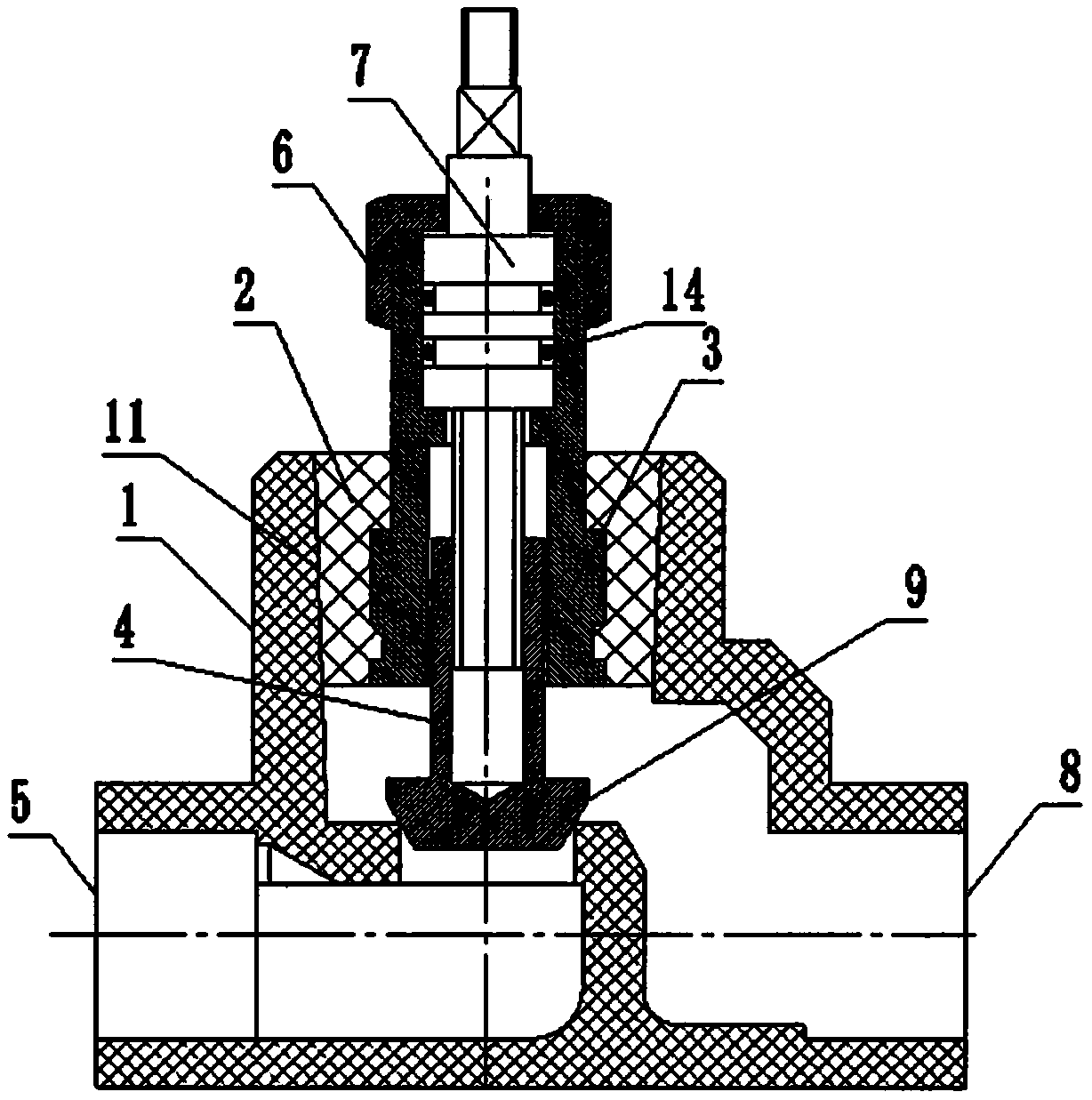 Plastic stop valve