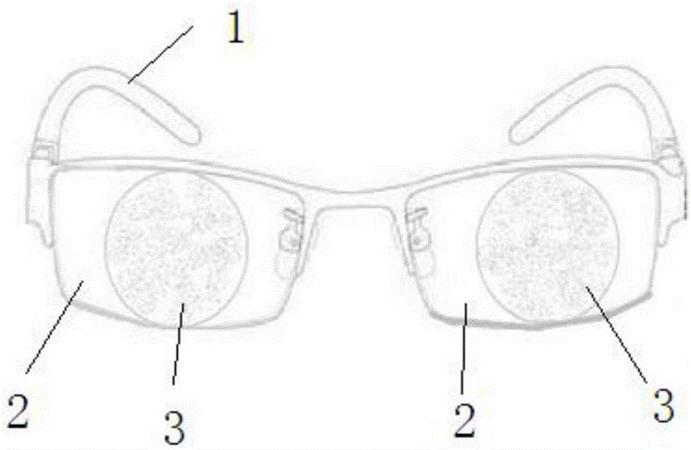 A visual function test method based on shielding glasses