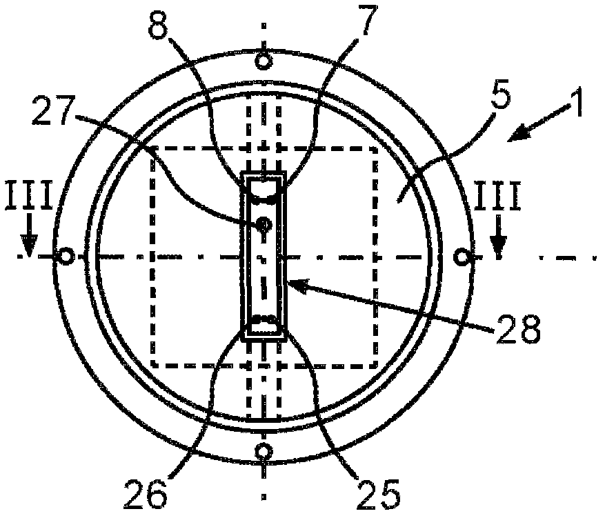 Lighting device having electric discharge lamp which has electric discharge vessel capable of forming flat screw member