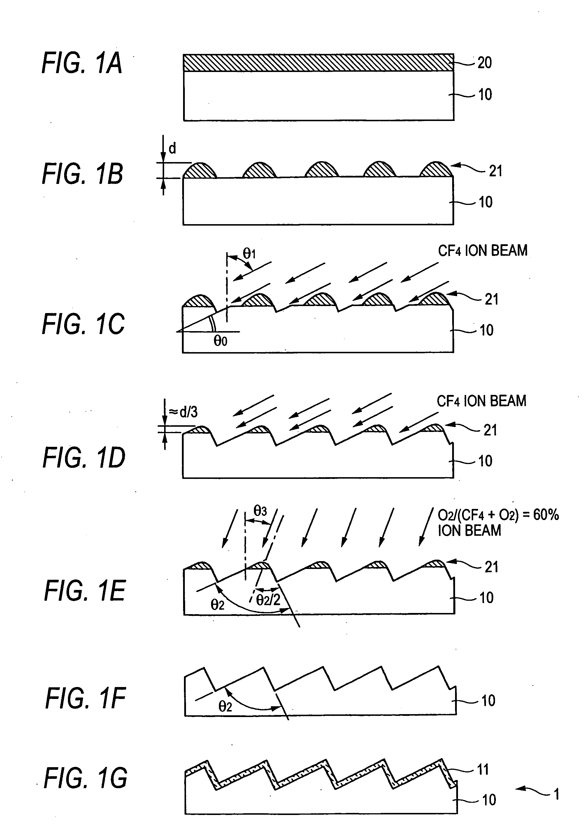 Blazed holographic grating, method for producing the same and replica grating