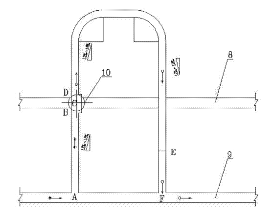 Underground unattended operation pass-type tippler system