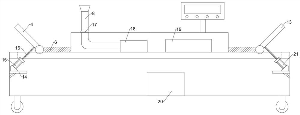 Treatment device based on improved tile-type actions