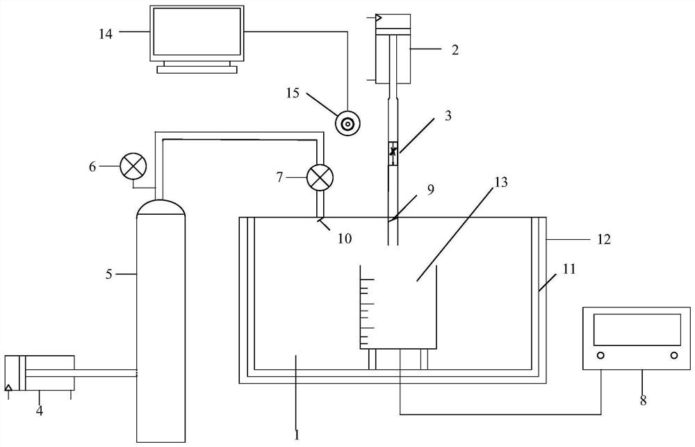 Device and method for testing density of high-temperature and high-pressure cement paste