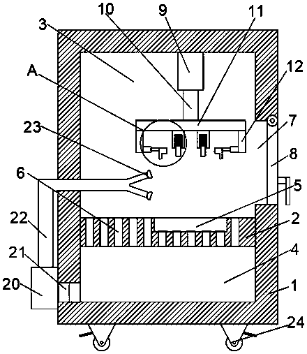Electroplating unit capable of efficiently cleaning electroplated parts