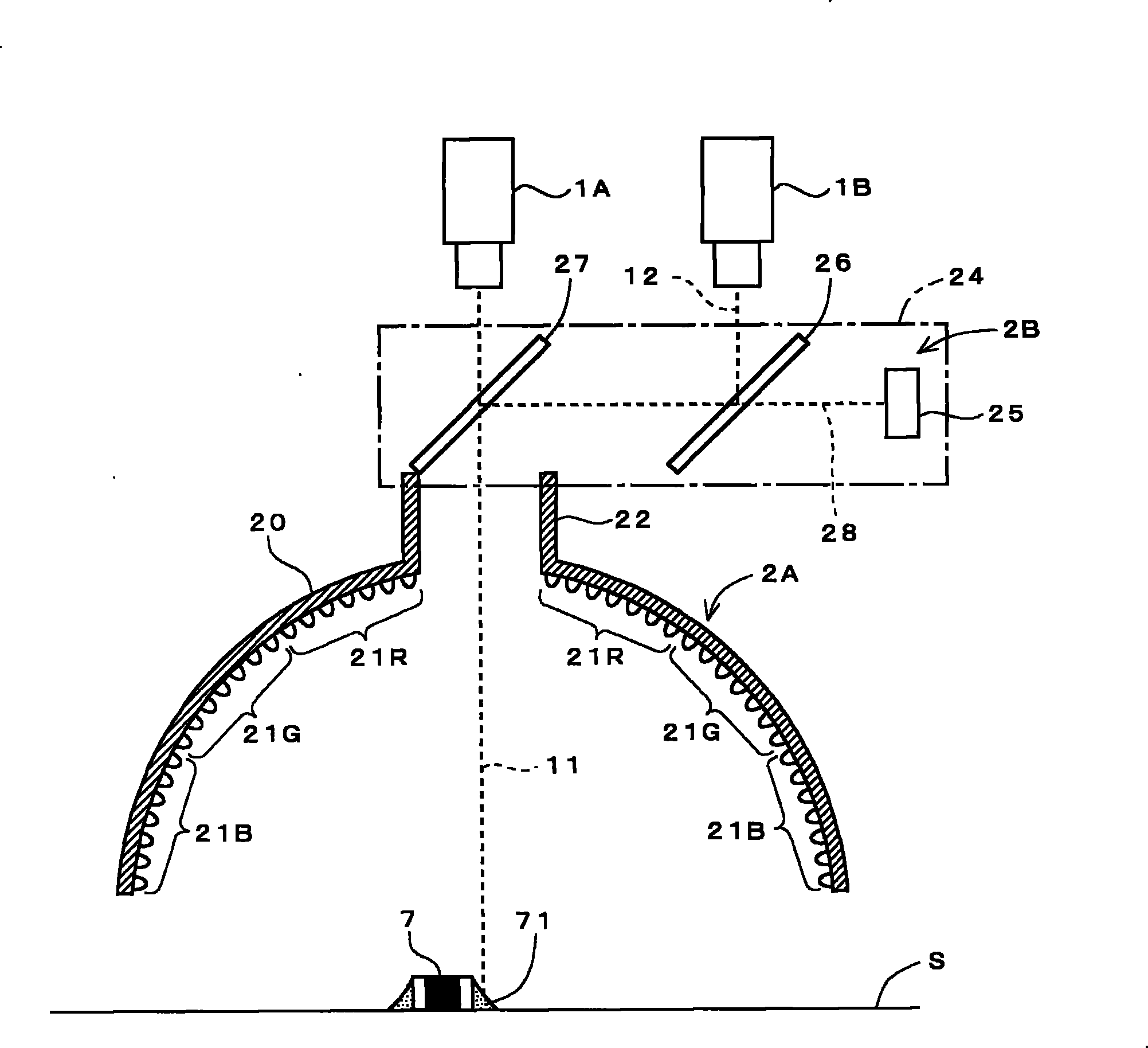 Substrate outer appearance inspection device