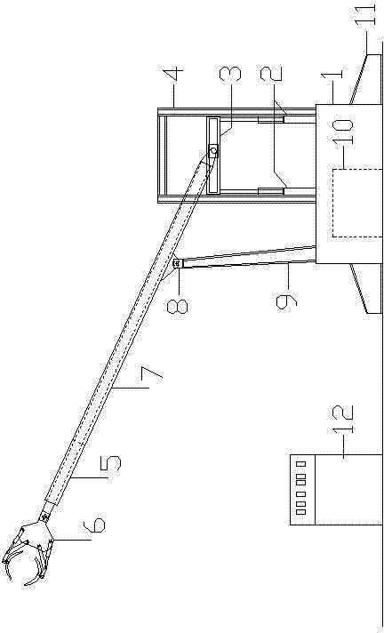 Timber frame semi-automatic inclination adjustment resetting device
