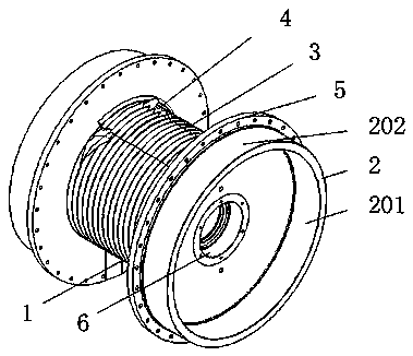 Double-friction brake drum for winch